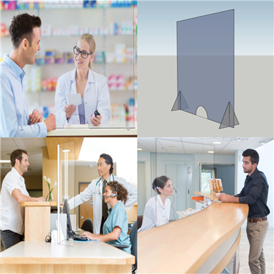 Stand Alone Sneeze Shield